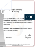 JITENDRA YADAV Participant Certificate