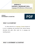 Module 4 - Government Accounting