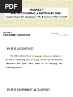 Module 4 - Government Accounting