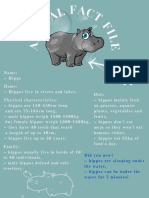 Animal Fact File - A Hippo