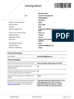 UK Visas & Immigration: Personal Information