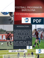 Football Program in Barcelona