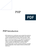 PHP Introduction: Dynamic Web Programming Language