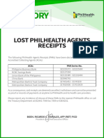 Lost PhilHealth Receipts 2019-0018