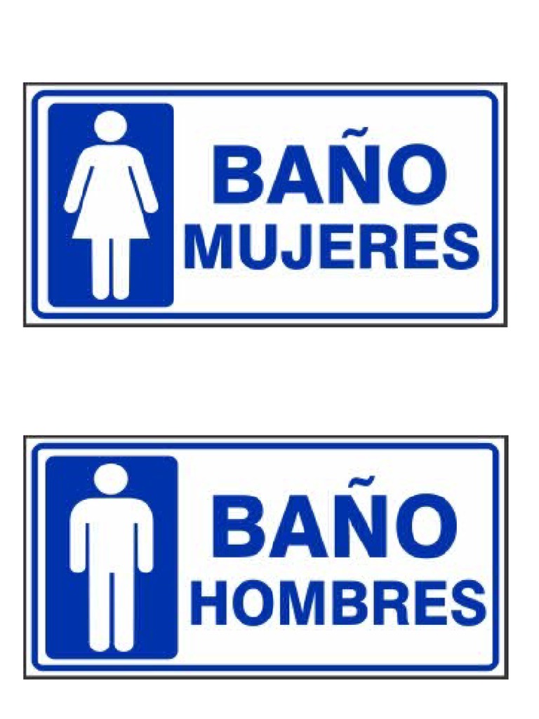 cartel baño de hombres Archives