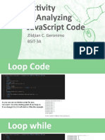 Activity 5 - Analyzing JavaScript Code