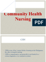 Community Health Nursing Roles and Responsibilities