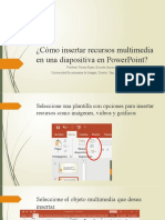 Cómo Insertar Recursos Multimedia en Una Diapositiva