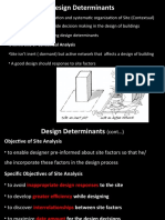 Site Analysis Factors for Building Design