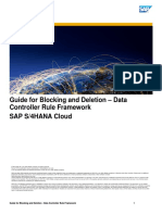 Course Material - Blocking & Deletion 4 - Data Controller Rule Framework - Features Supporting GDPR in SAP S4HANA Cloud - Public - SAP