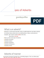 Types of Adverbs 