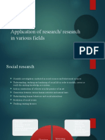 Application of Research