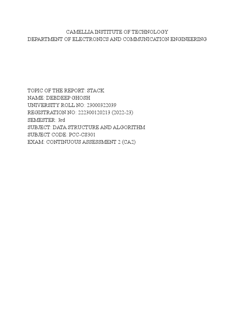 Debdeep Ghosh - 23000322039 - ECE | PDF | Computer Programming ...