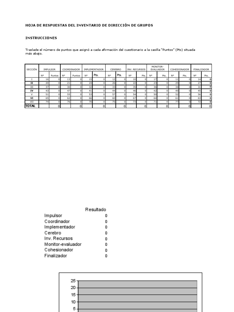 Para Realizar Test Belbin | PDF