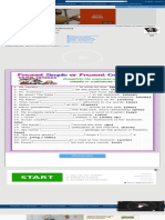 Actividad de Present Simple Vs Present Continuous