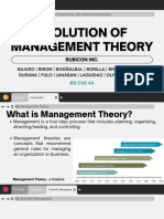 Evolution of Management Theory