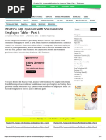 Practice SQL Queries With Solutions For Employee Table - Part 4