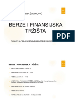 Berze I Finansijska Tržišta - UP