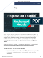 Regression Testing - Its Features and Advantages