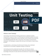 What Is Unit Testing