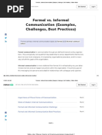 Formal vs. Informal Communication (Examples, Challenges, Best Practices) - Status Articles