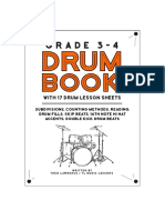 Grade 3-4 Drum Book With 17 Drum Lesson Sheets