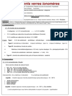 Les Ciments Verres Ionomères: 2.1. en Fonction de La Composition