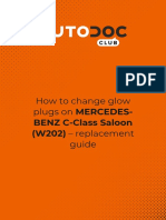 How To Change Glow Plugs On MERCEDES-BENZ C-Class Saloon (W202) - Replacement Guide