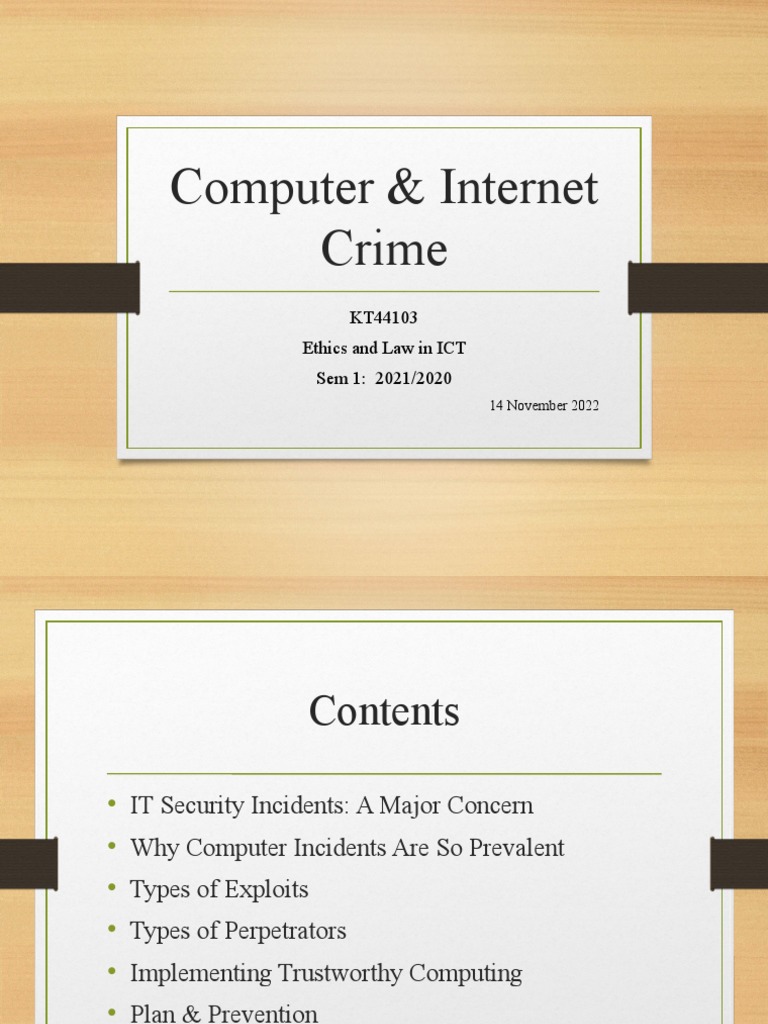 L3 Computer Crime and Computer Crime Act | PDF | Security | Computer ...
