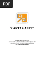 Ejemplo Carta Gantt  Informática y tecnología de la 