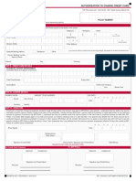 AUTHORIZATION TO CHARGE CREDIT CARD