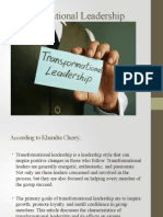 Tranformational and Charismatic Leadership 2