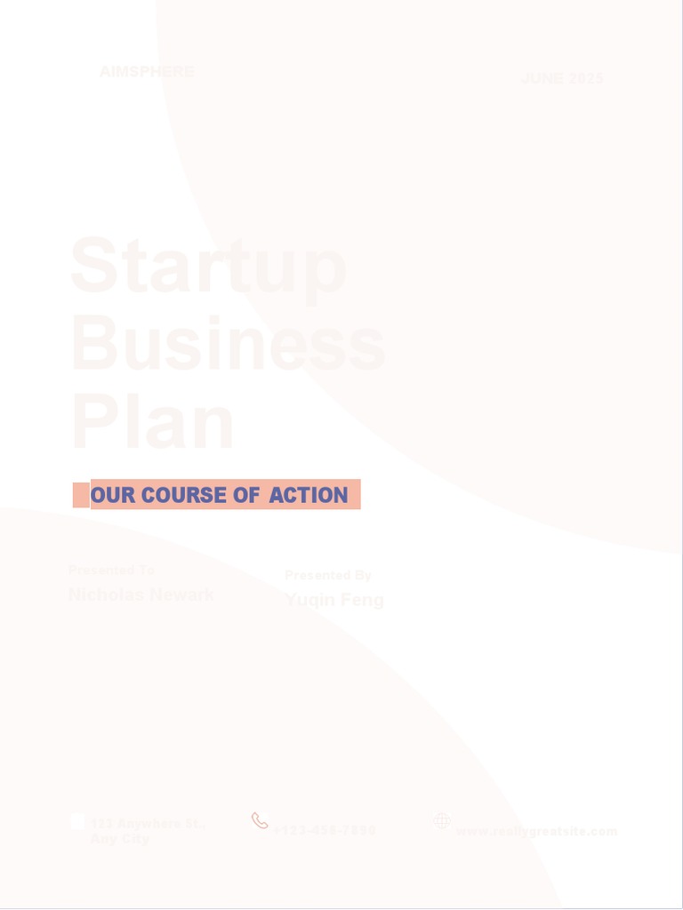 Startup Business Plan | PDF | Marketing | Advertising