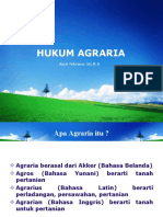 Pengantar Hukum Agraria 1