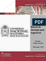 Manual de Geologia Para Ingenieros Gonzalo Duque Escobar
