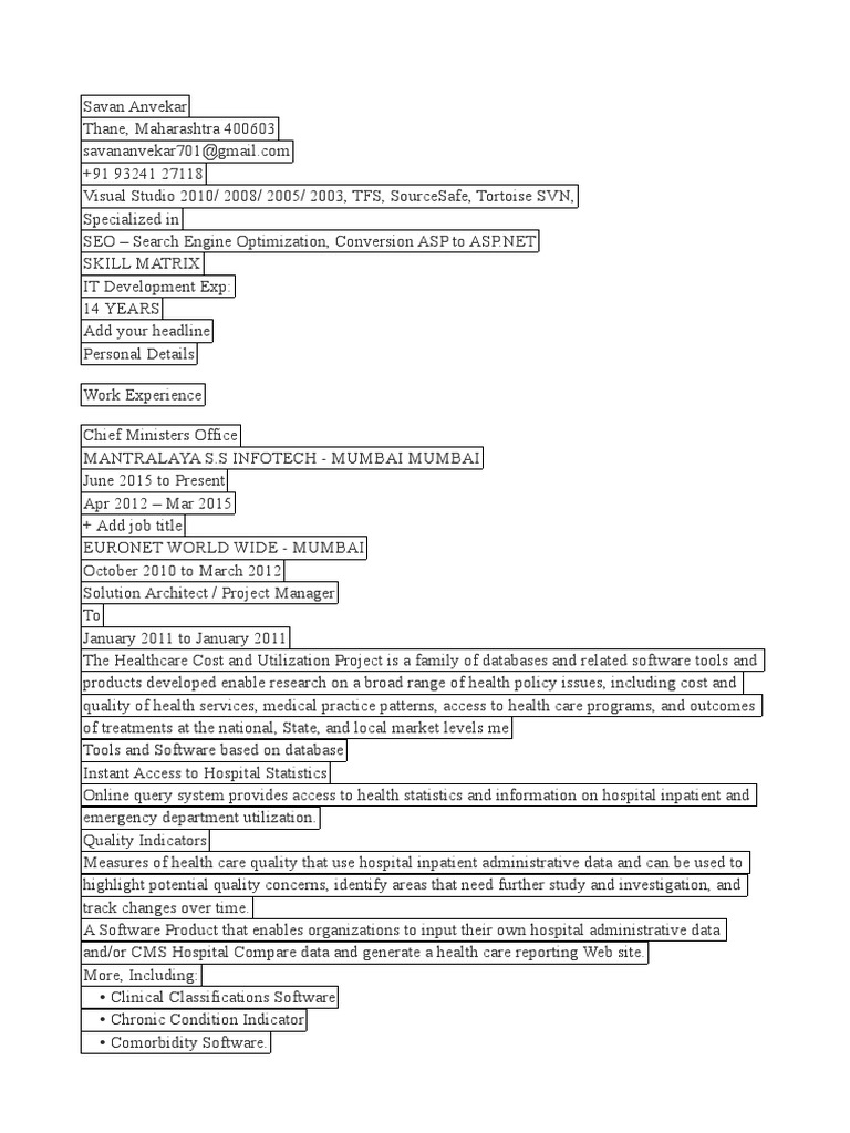 Mayuri Anvekar's IT Development Profile | PDF | Microsoft Sql Server ...