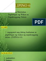 Filipino 6 F2F Q2 M3 Pagbibigay NG Wakas Sa Napakinggang Teksto