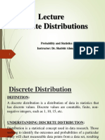 LECTURE NO (Discrete Dist)