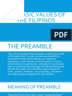 The Basic Values of The Filipinos