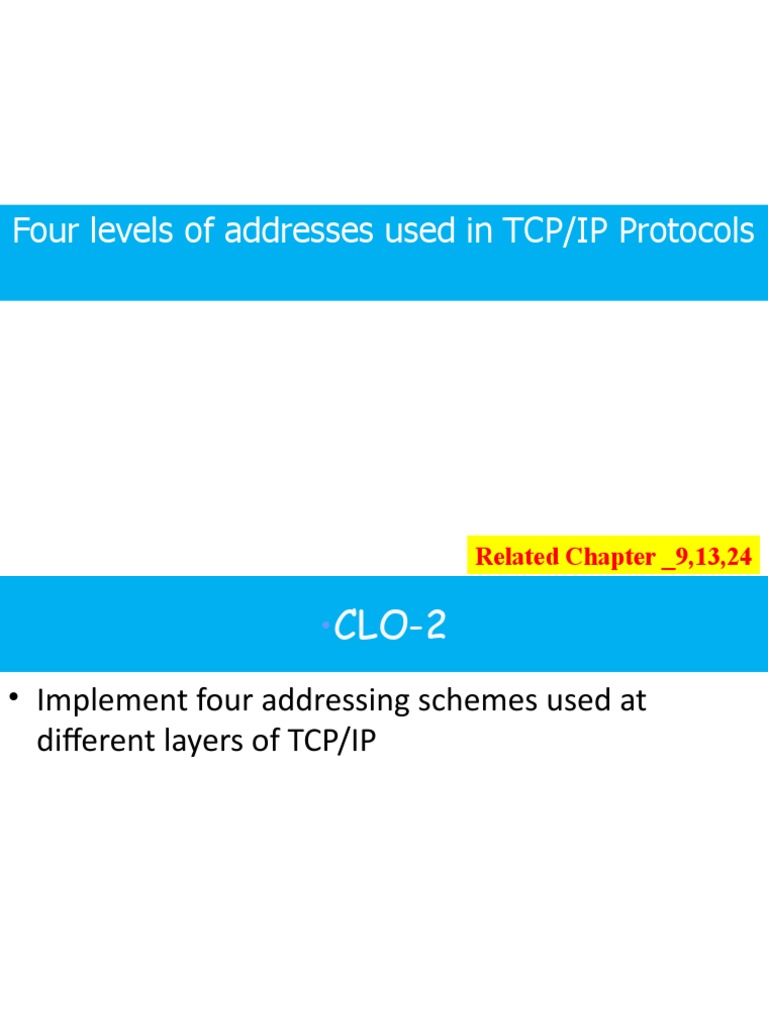 Four Address Types in TCP/IP Protocols | PDF | Port (Computer ...