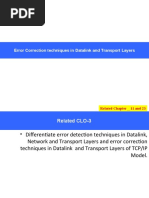 DCN - 8 - Error Correction Techniques in Datalink and Transport Layers