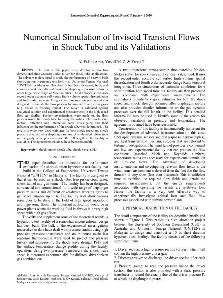 Shock Tube | PDF | Shock Wave | Fluid Dynamics
