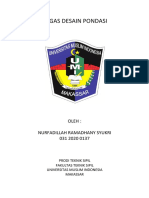 Tugas Desain Pondasi - Nurfadillah Ramadhany S - 03120200137