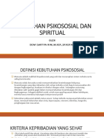 Kebutuhan Psikososial Dan Spiritual