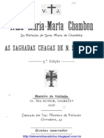 LIVRO Da Irmã Maria-Marta Chambon - As Sagradas Chagas de N. S. J. Cristo