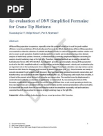 Download Re-Evaluation of DNV Simplified Formulae for Crane Tip Motions by guxiaom SN61527615 doc pdf