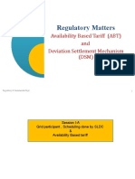 Regulatory Matters: Availability Based Tariff (ABT) and Deviation Settlement Mechanism (DSM)