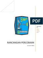 Rancangan Percobaan: Abdul Muqsit Ghozali