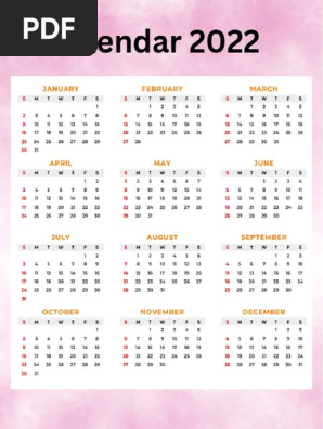 Calendar 2022