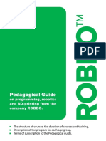 ROBBO Pedagogical Guide on Programming, Robotics & 3D Printing